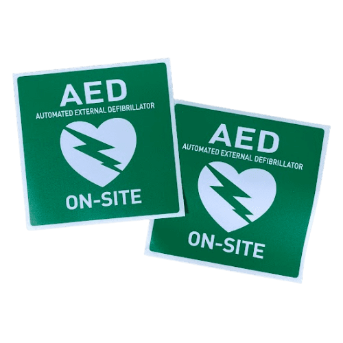 AED [ ON SITE ] Stickers - [Pack/2]