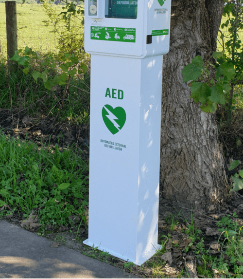 Outdoor Galvanised Steel AED Cabinet Stand (CAB1-STAND)