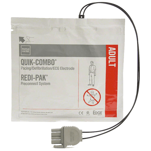 LIFEPAK Quik-Combo [Adult] Electrodes LP1000, LP12, LP15 & LP20E (LP-PAD/11996-000017) *MARCH 2028 EXPIRY*