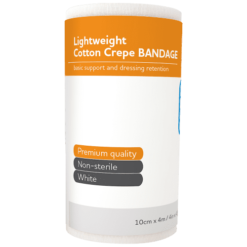 AEROCREPE Light Cotton Crepe Bandage - 10cm x 4m [1 roll] (ACL100-I)
