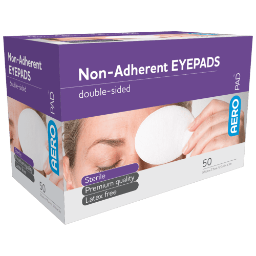 AEROPAD Non-Adherent Eye Pads [5.5cm x 7.7cm] - [Box/50] - [AEP1S]