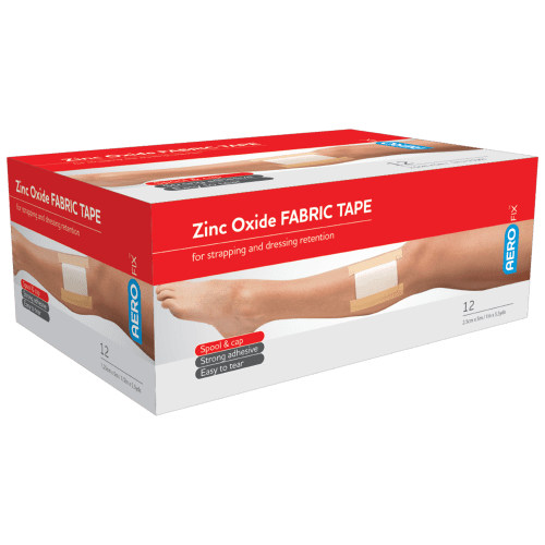 AEROFIX Zinc Oxide Tape 2.5cm x 5M [Box/12] (AFT25)