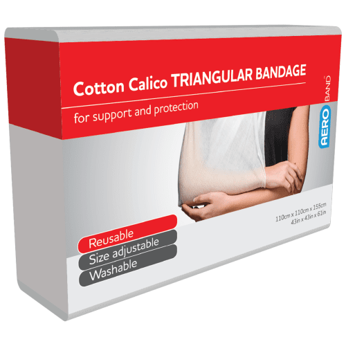 AEROBAND Cotton Calico Triangular Bandage 110 x 110 x 155cm [1 unit] (ABC10-I)