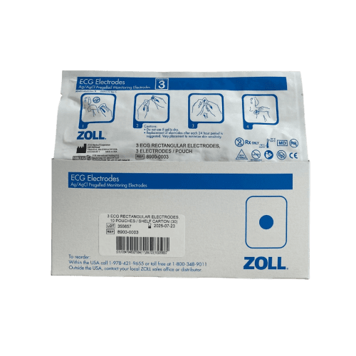 ZOLL ECG Rectangular Electrodes [10 boxes of 30] (8900-0003)