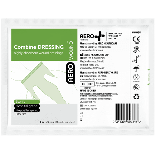 AEROWOUND [Large] Combine Dressing [20cm x 91cm] - [1 unit] - [ACD2091S]