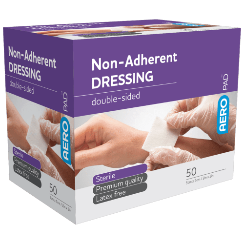 AEROPAD Non-Adherent Dressing 5cm x 5cm- [Box/50] [APD50S]
