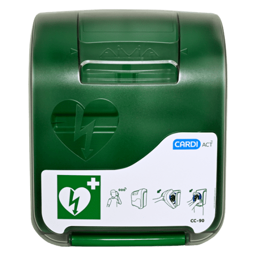 CARDIACT Perspex Indoor/Outdoor Alarmed AED Cabinet - 41cm x 33cm x 19cm (CC-90)