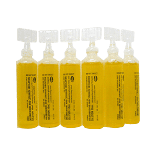 Chlorhexidine Medical Grade Antiseptic Cetrimide 0.5% [6 ampoules] (ST30-6PK)