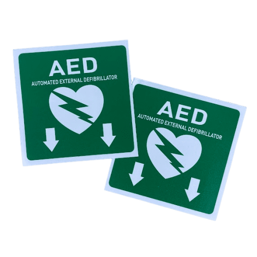 AED [DOWN Arrow] Stickers -  [Pack/2]