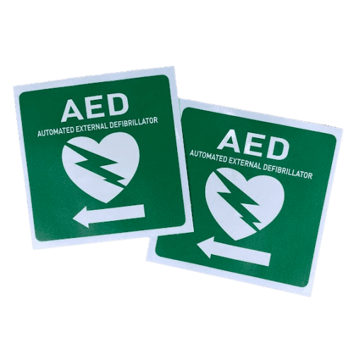 AED [LEFT Arrow] Stickers - [Pack/2]