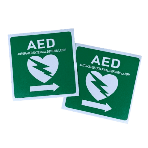 AED [RIGHT Arrow] - Stickers - [Pack/2]