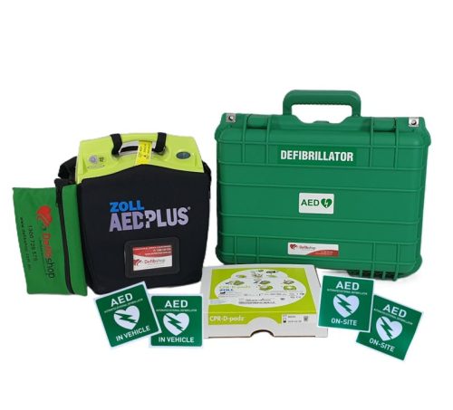 ZOLL [AED Plus] Fully Automatic Defibrillator Package [Travel - Construction Sites - Vehicles]
