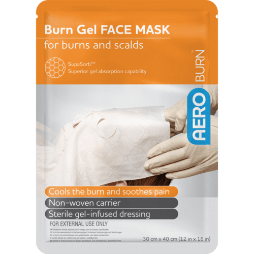 AEROBURN Burn Gel Face Mask Dressing [1 Unit] - [30 x 40cm] - (ABD34-I)