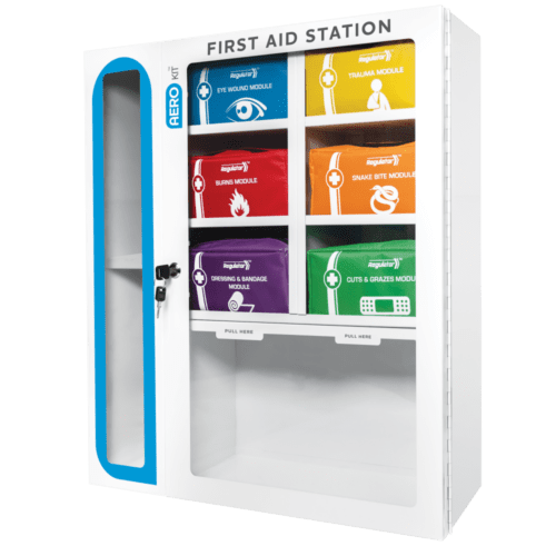 AEROKIT Modulator First Aid Station Wall Cabinet with 6 Modules - [AFAKSTN]